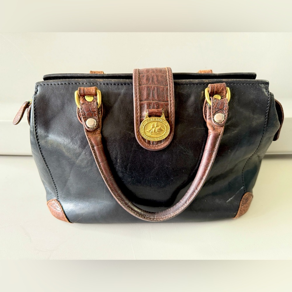 Vintage Brahmin Tuscan Leather Mini Satchel purse